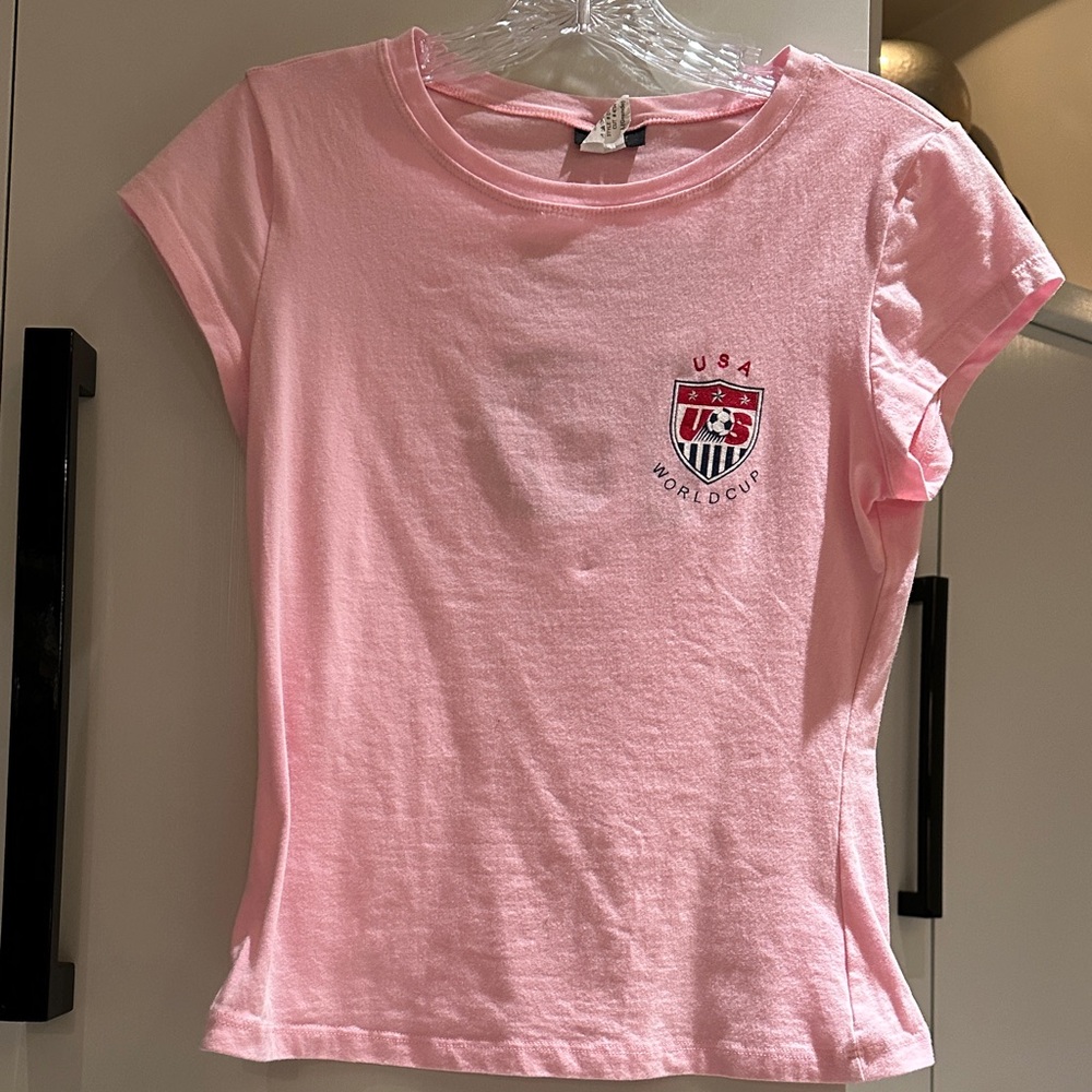 Kids Pink USA World Cup T-Shirt